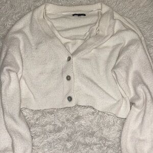 Kendall & Kylie Cable Tank Top and Cardigan (Cardigan Size: L, Tank Size: S)